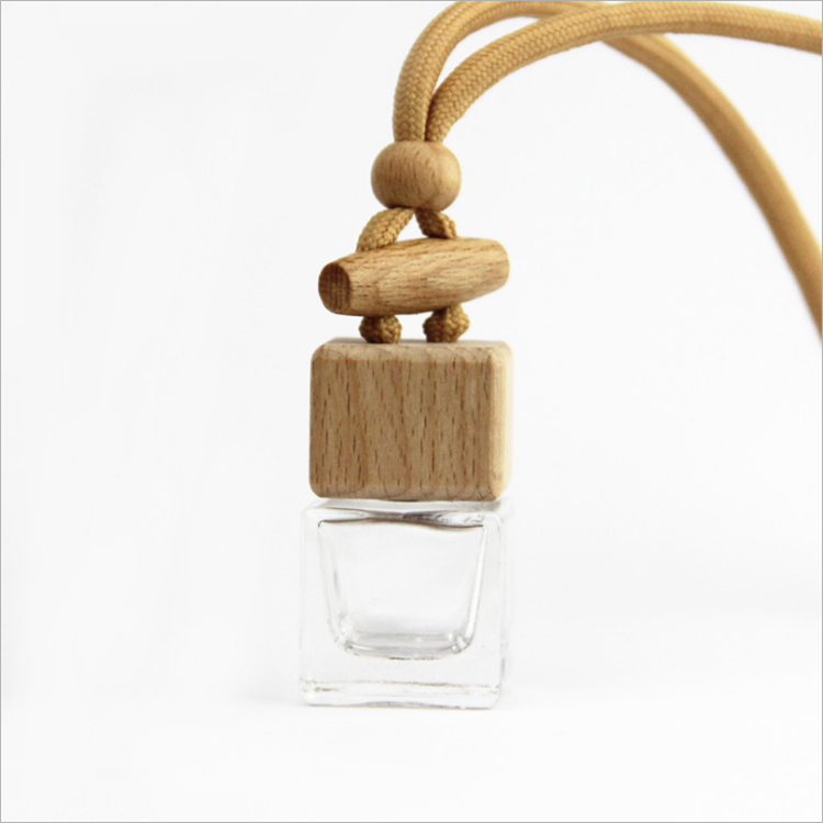 8ml Wholesale car hanging air freshener diffuser fragrance empty clear glass perfume essential oil bottle