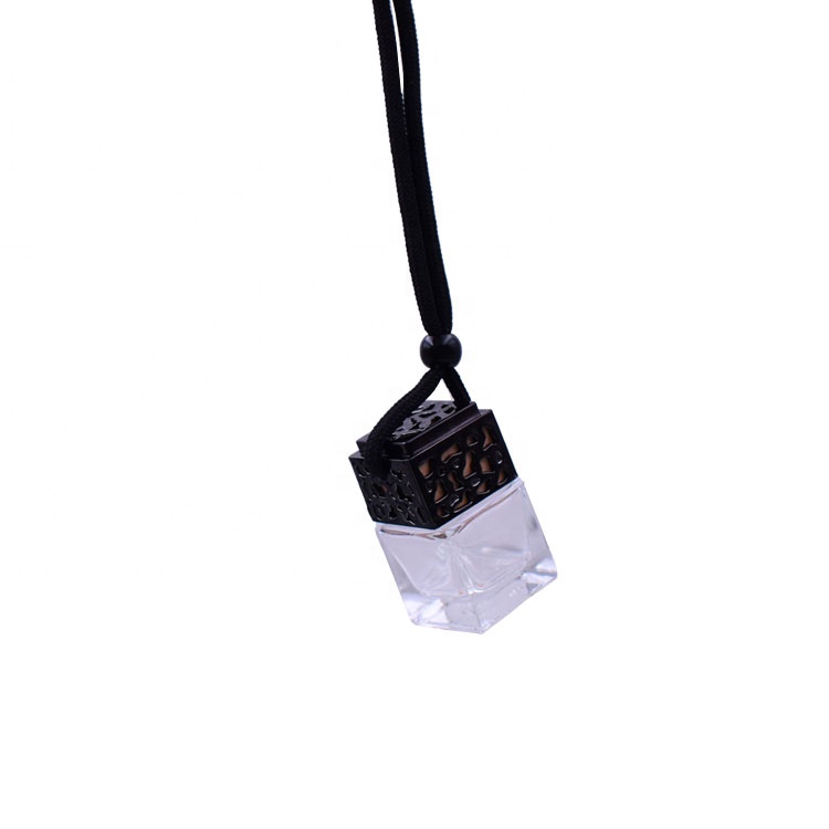 8ml empty glass car air freshener hanging perfume bottle fragrance waterproof diffuser bottle gold silver black