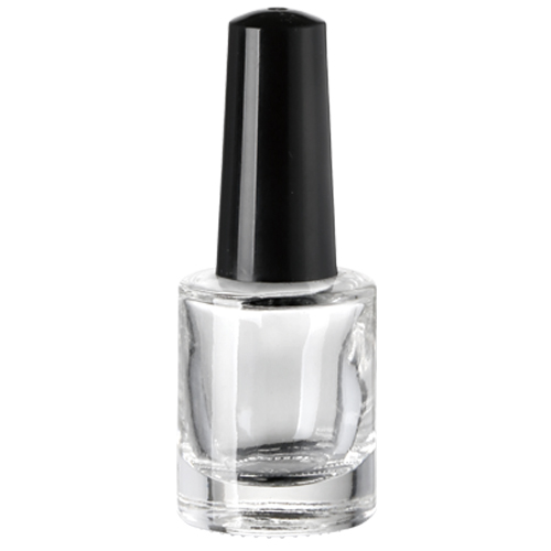 8ml square empty clear glass bottles nail polish gel bottles with brush lid