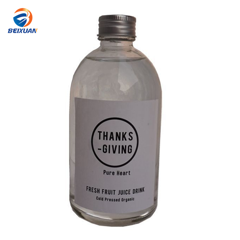 8oz 12oz 16oz Clear Empty Boston Round Glass Bottles Specialty Bottle