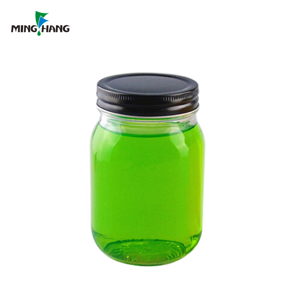 8oz 16 oz custom clear small mason food storage jar mini glass containers with lid