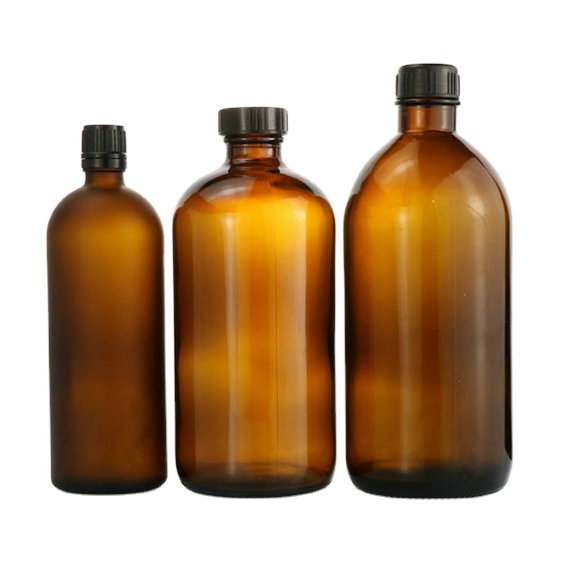 8oz 16oz 17oz 18oz 250ml 480ml 500ml empty glass amber glass bottle hand wash liquid soap shampoo bottle with lotion pump