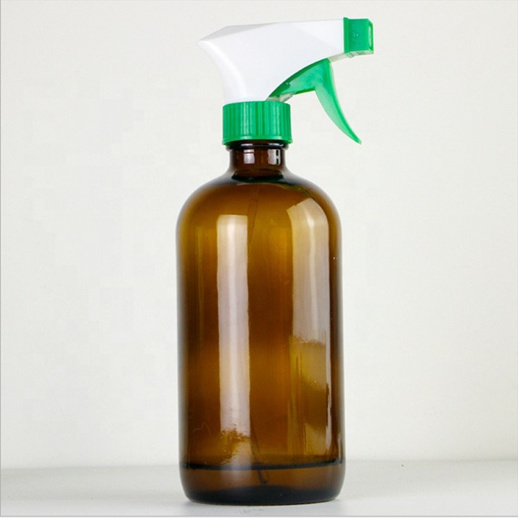 8oz 16oz 32oz cobalt blue Boston Round glass spray bottle for clearing solutions