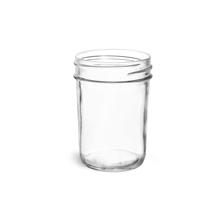 8oz 240ml Regular Mouth Mason Jar Glass Silicone Sleeve and Plastic Lids
