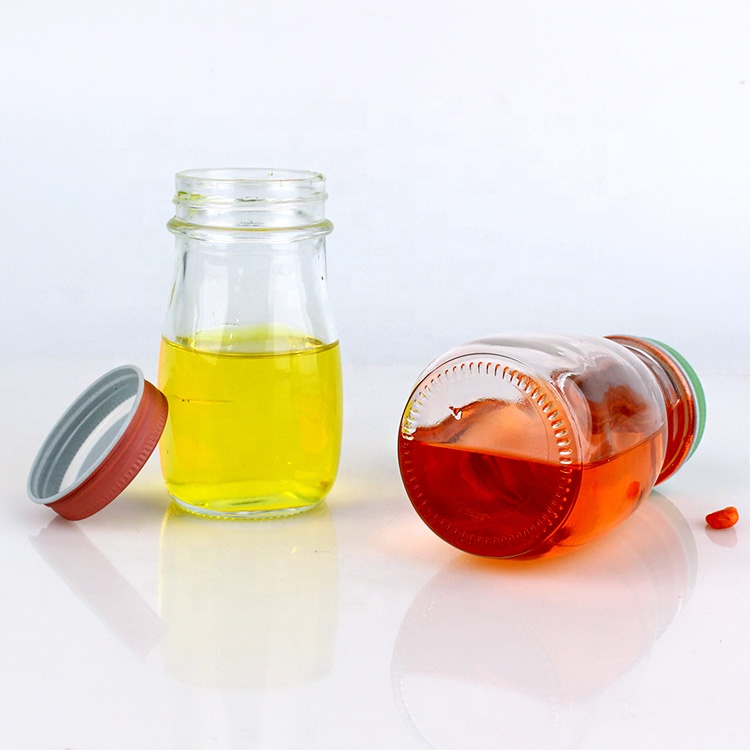 8oz 240ml glass milk bottles juice glass bottles with aluminum screw cap