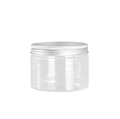 8oz 250ml 85mm diameter clear cosmetics packaging containers with lids for scrub body butter