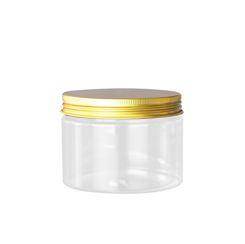 8oz 250ml 85mm diameter clear cosmetics packaging containers with lids for scrub body butter
