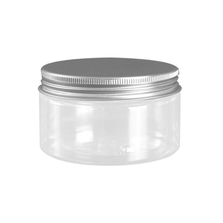 8oz 250ml 92mm Dia clear skin care packaging plastic cosmetic jar with screw top lids for body butter