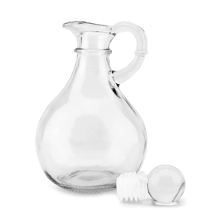 8oz 250ml Cooking Oil Glass Bottle Cruet With Stopper in Kitchen