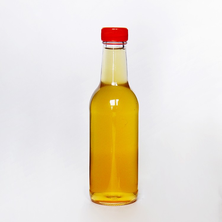 8oz 250ml Flint Glass Round Hot Sauce Bottle With Shrink For Chilli Paste Soy Sauce Vinegar