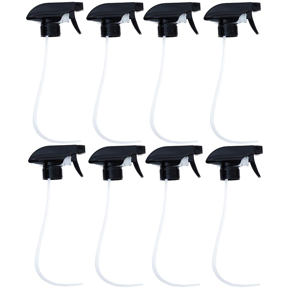 8oz 250ml amber boston round glass spray bottle with trigger sprayer