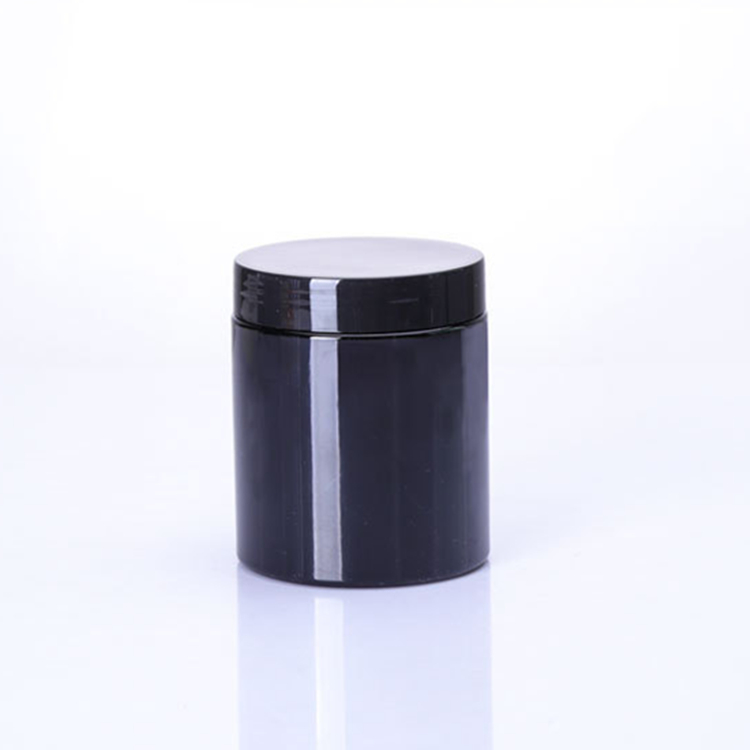 8oz 250ml diameter 71mm high 83mm Matte Soft Touch or Shiny white black amber PET Plastic Protein Powder Jar