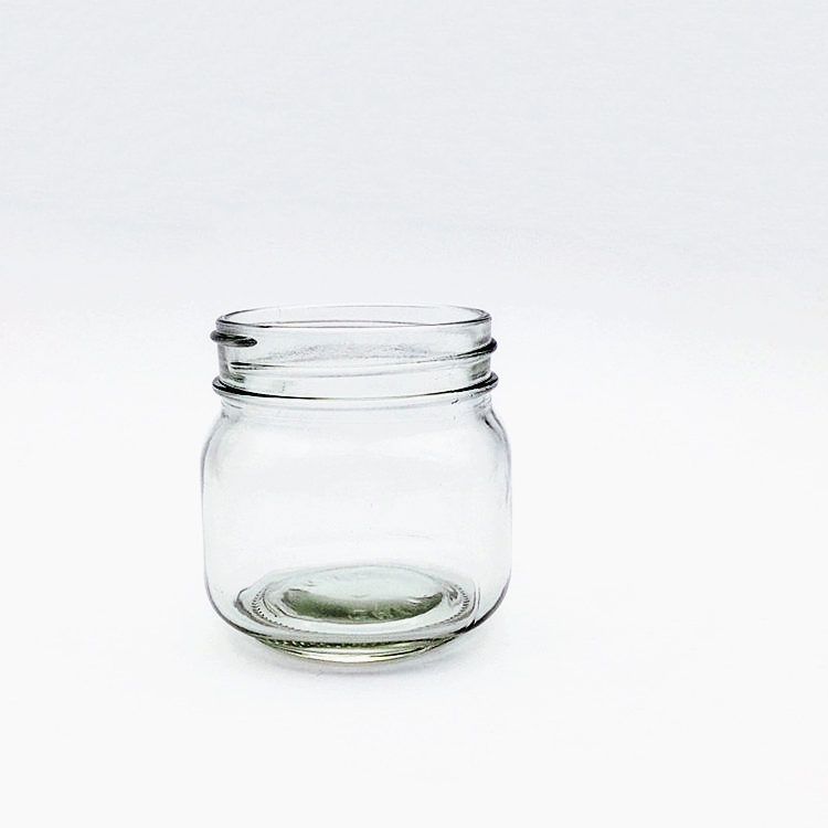 8oz 250ml sealable food preserve glass jar with sliver metal lid