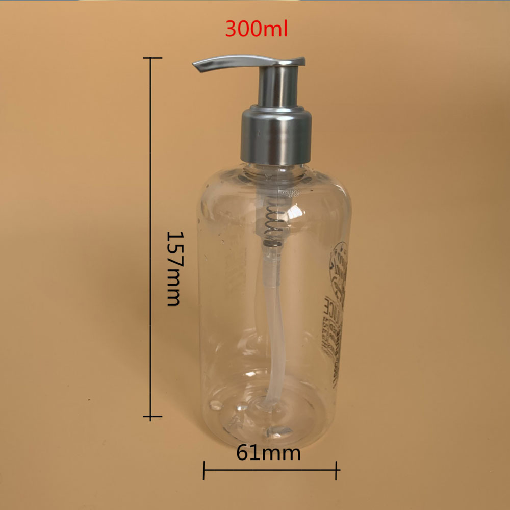 8oz 250ml transparent PET plastic empty bottles for hand sanitizer disinfectant