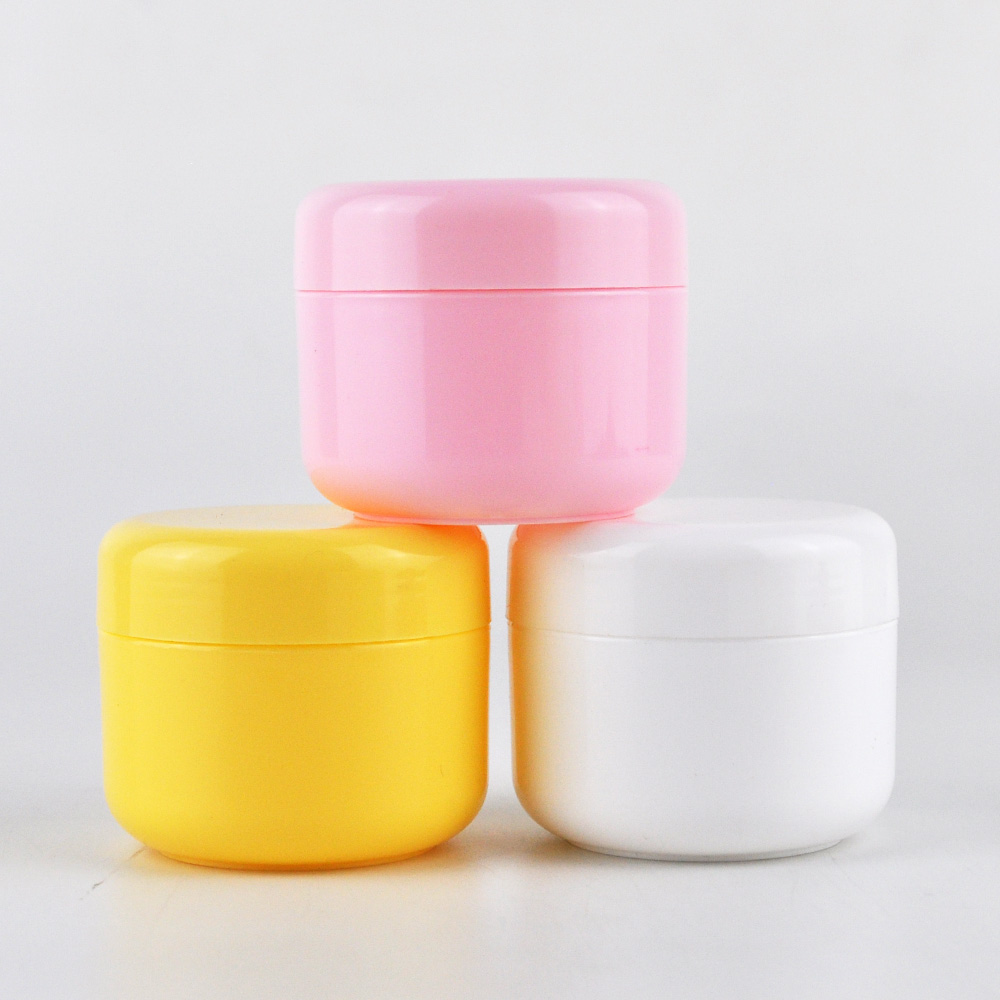 8oz 250ml wholesale empty round PP white cosmetic plastic hair cream jar with lid