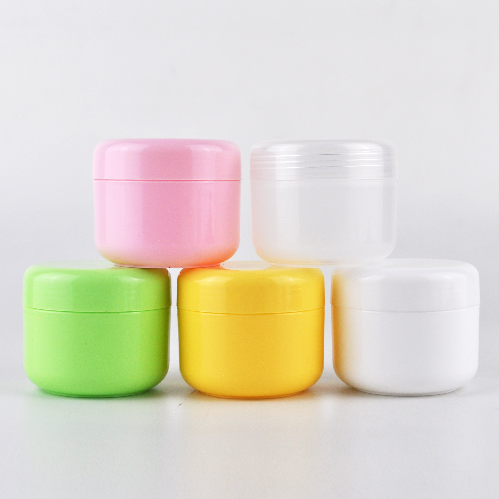 8oz 250ml wholesale empty round PP white cosmetic plastic hair cream jar with lid