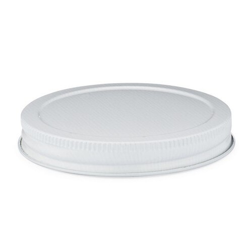 8oz 9oz Cleae Empty Round Wide Mouth Straight Sided Glass Jar With White Metal Lids