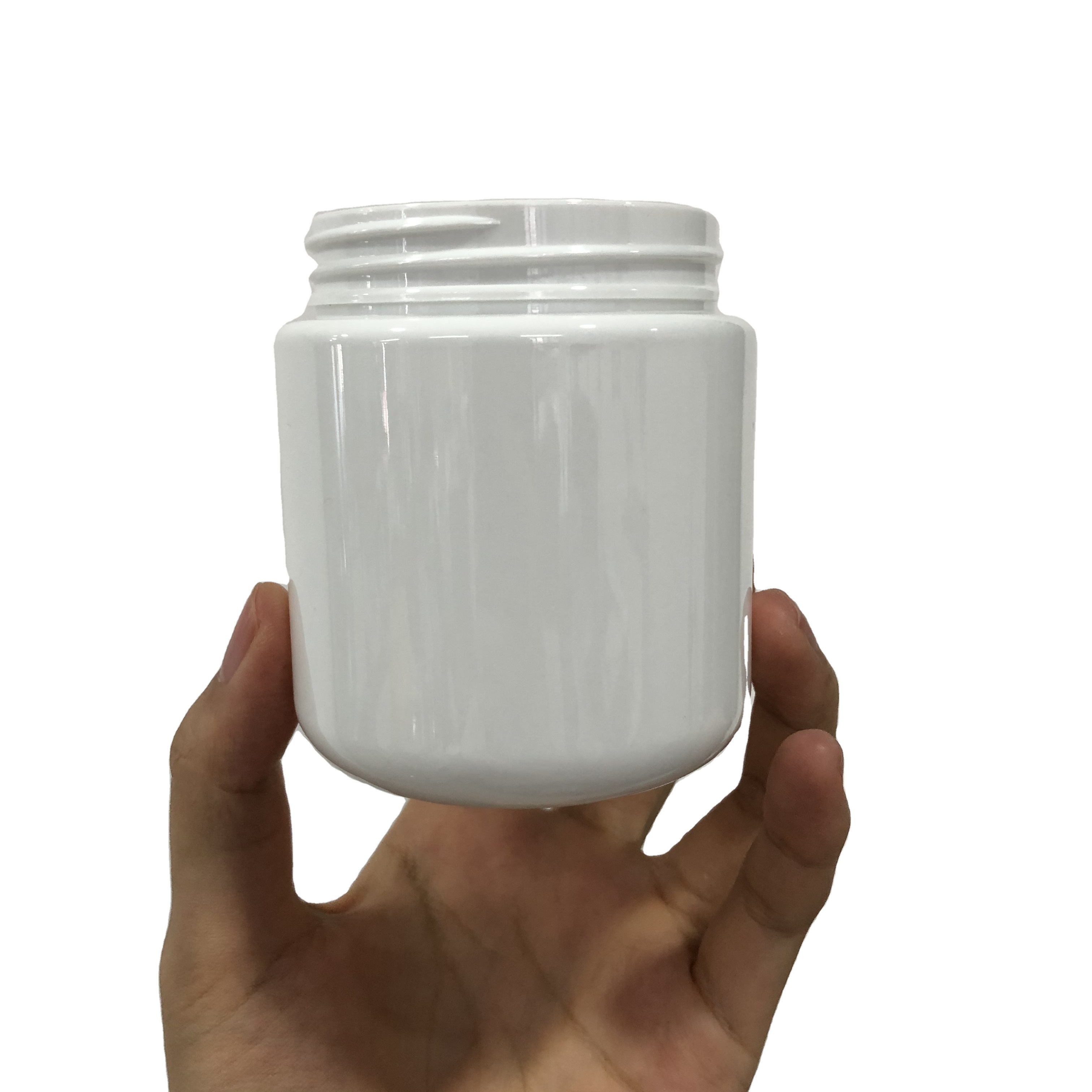 8oz CRC PET Jar Childproof PET jar Plastic Cylinder Medicine Pharma Jar Opaque color with Child Resistant Cap Wholesale