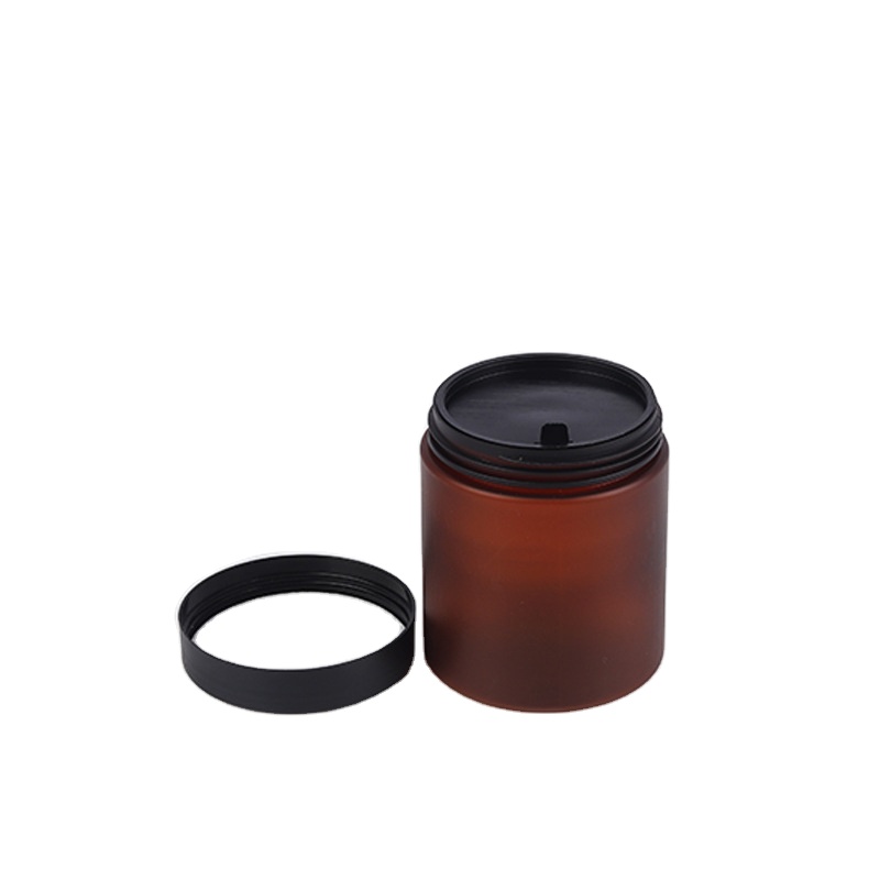 8oz Cosmetics Plastic Cream Jar Pet Jar with Lid Packaging Body Scrub Packaging Scrub Container