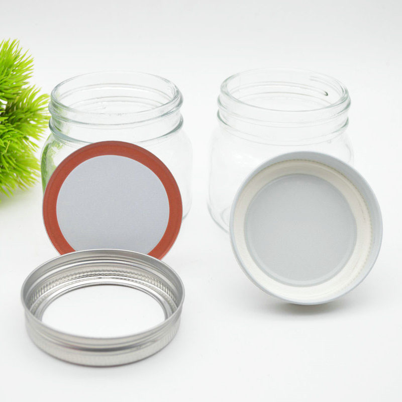 8oz High Quality Glass Canning Jars Ideal for Food Storage, Jam, Body Butters, Wedding Favors, DIY Magnetic Spice