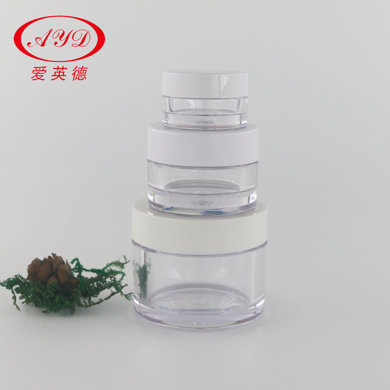 8oz Jar White Lid 250g Plastic Cosmetic PETG Cream Jar For Hair Care Body Butter Container Small Sample