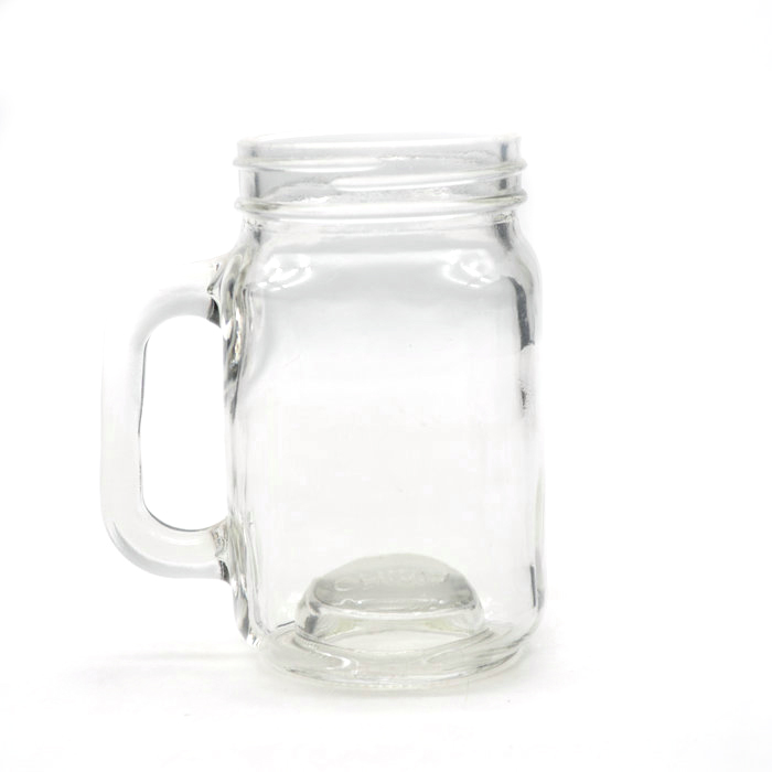 8oz Mason Jars With Handle Lids with Chalkboard Labels and Tin Lids