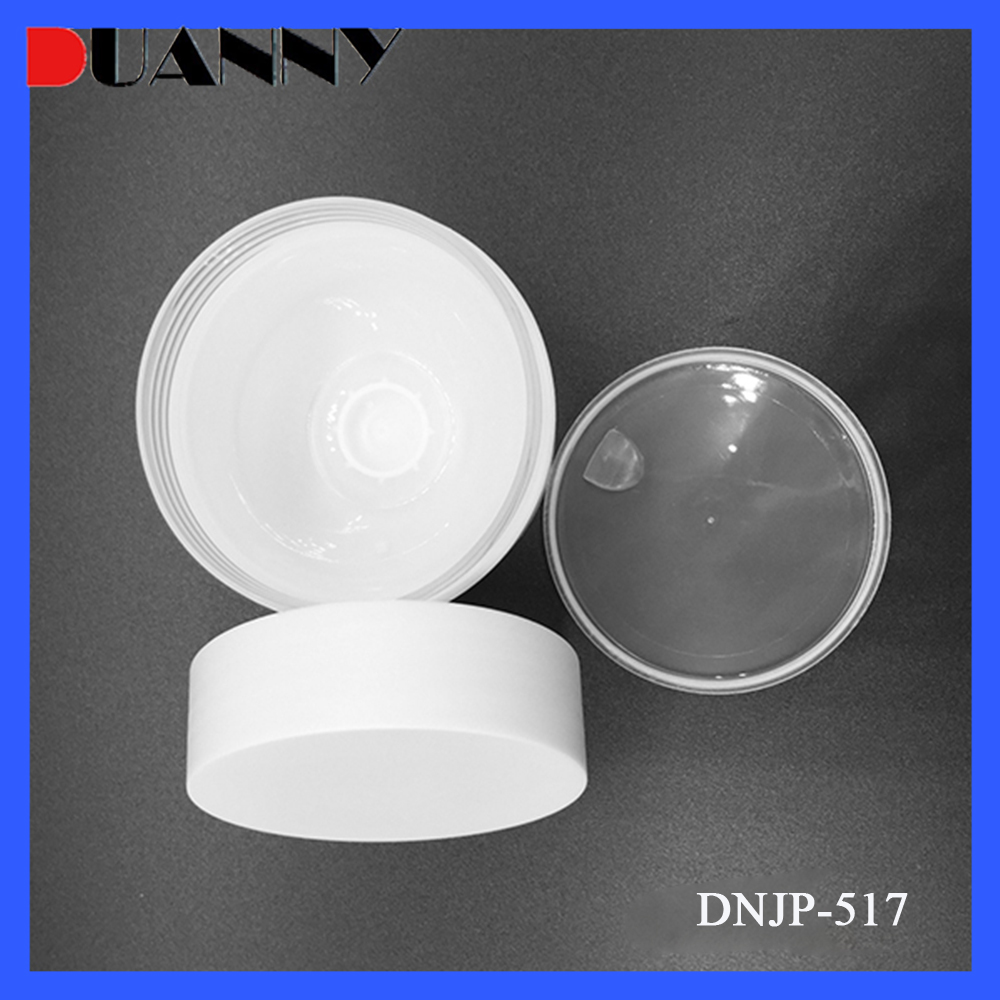 8oz Round White Plastic Cosmetic Cream Jar Container for Skin Care