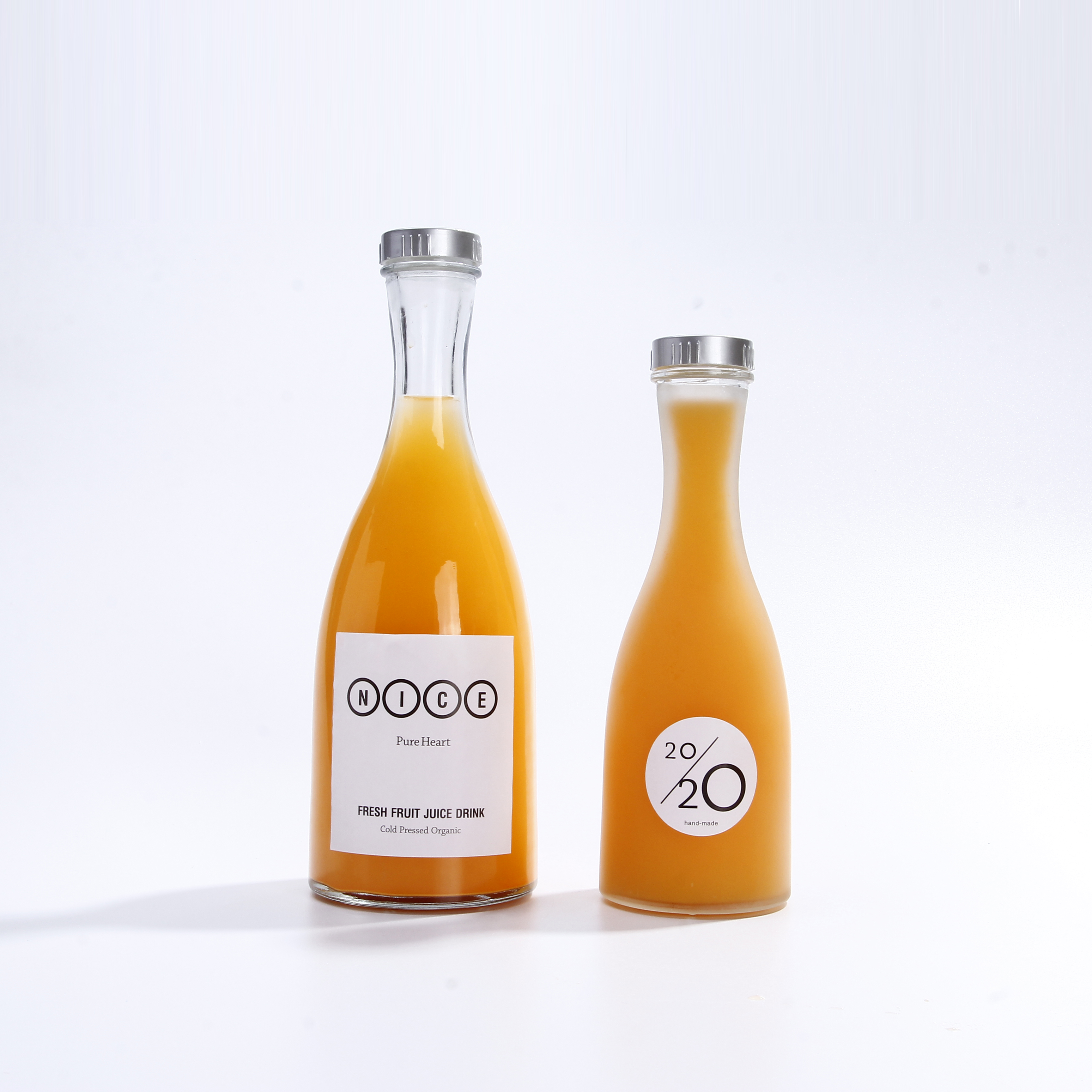 8oz Wholesale Cheap Beverage Juice Milk Empty Glass Clear Bottle with Screw Cap
