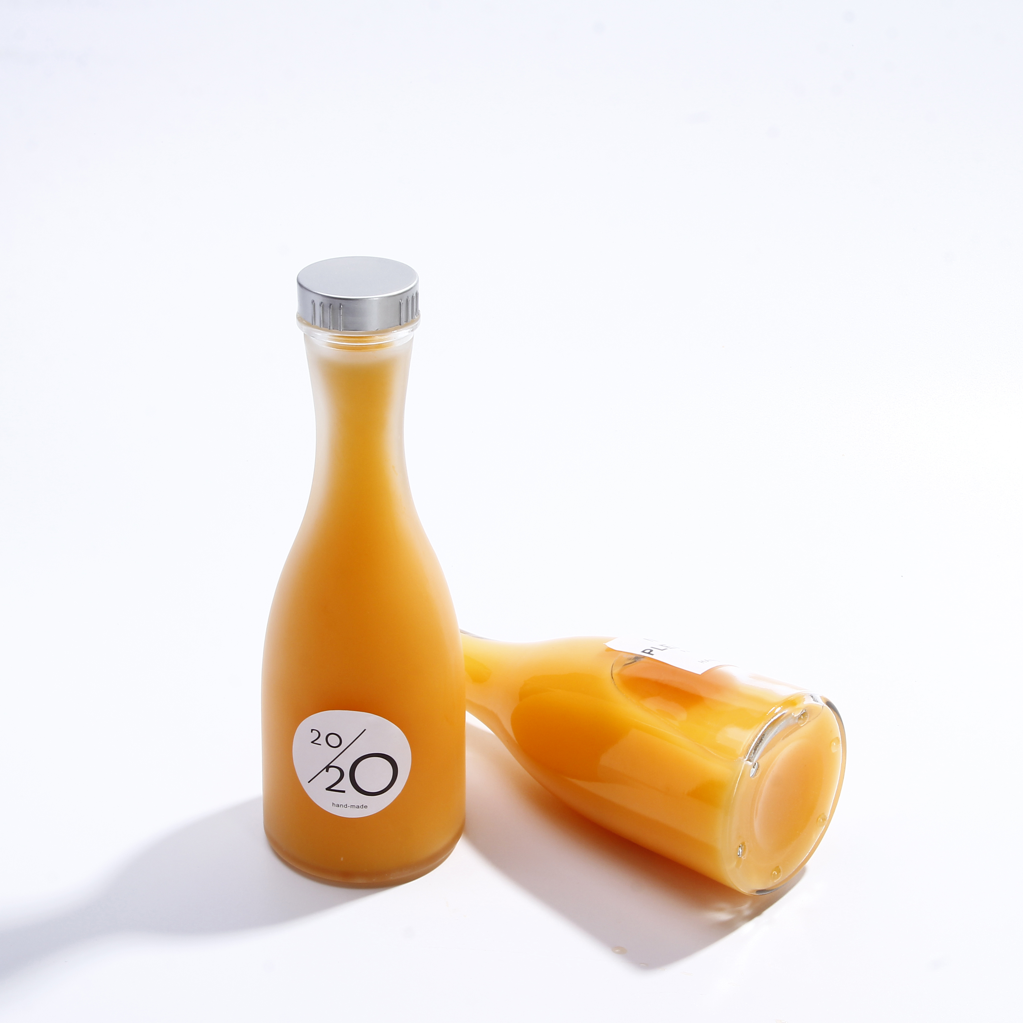 8oz Wholesale Cheap Beverage Juice Milk Empty Glass Clear Bottle with Screw Cap