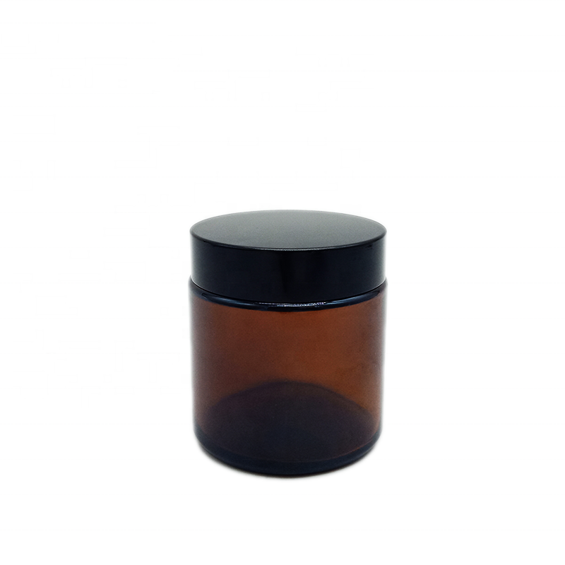 8oz amber glass jar 4oz cosmetic jar/jars for skin care luxury cream jar/body lotion jar amber glass jar 250ml