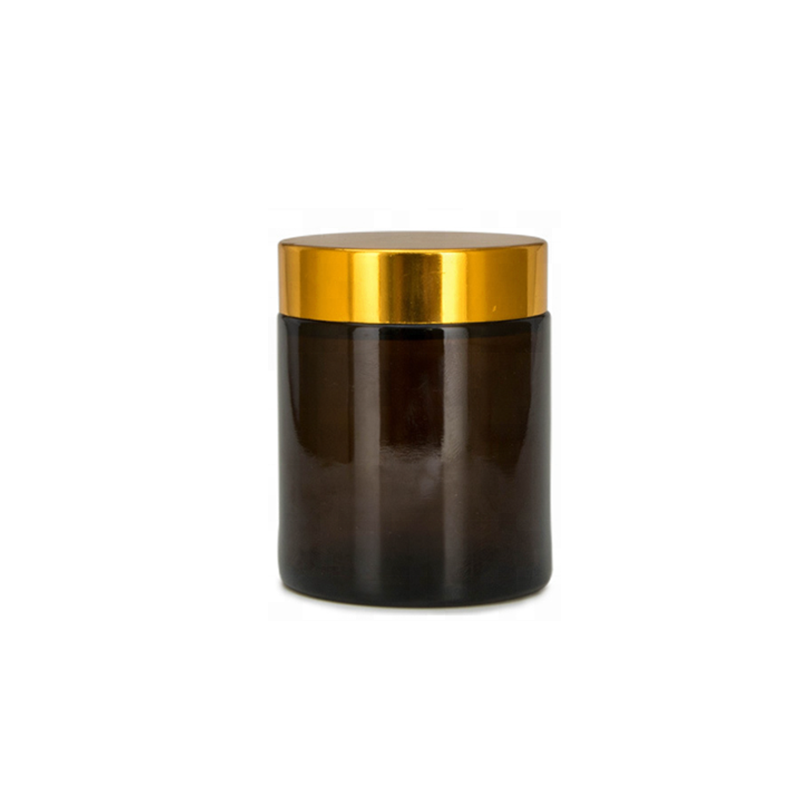 8oz amber glass jar glass jars bottles cosmetic/16 oz amber glass jar unique glass cosmetic jar/30g jars for cosmetic creams