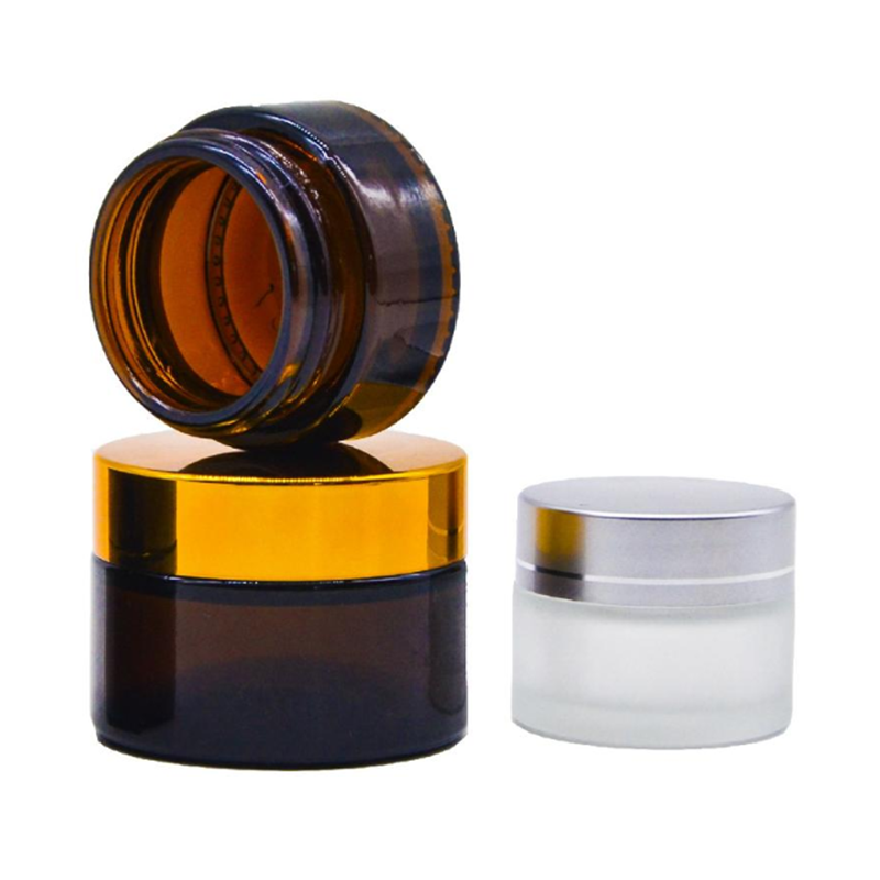 8oz amber glass jar glass jars bottles cosmetic/16 oz amber glass jar unique glass cosmetic jar/30g jars for cosmetic creams