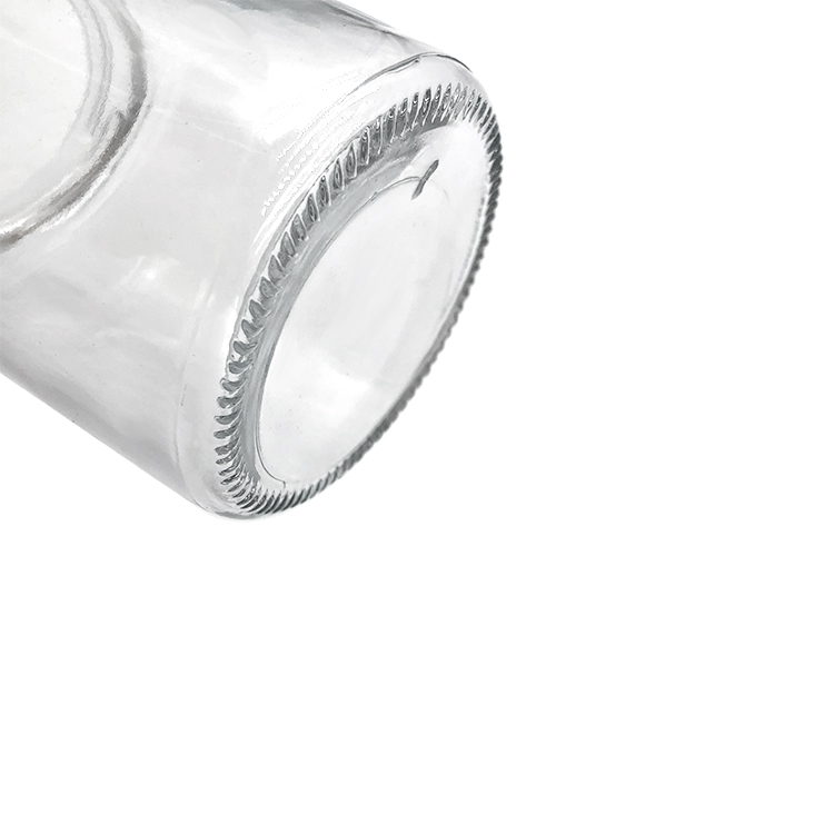 8oz clear glass cosmetic screw cap empty round jar for facial cream