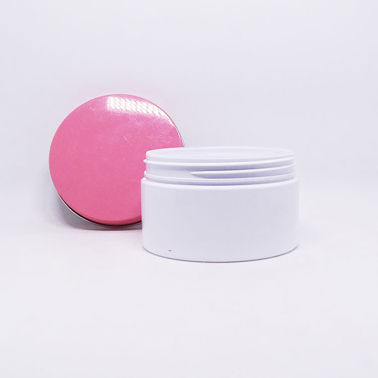8oz cosmetic cream container pet can body butter white round plastic jars 250ml