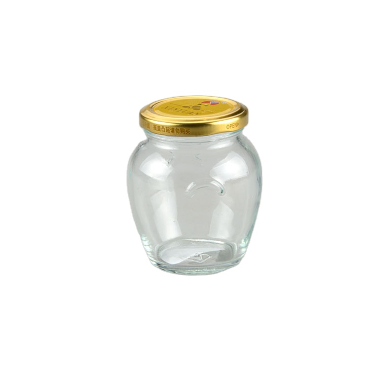 8oz smooth surface design glass mason jars with metal lid for jam and honey