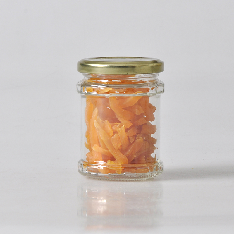 8oz smooth surface design glass mason jars with metal lid for jam and honey