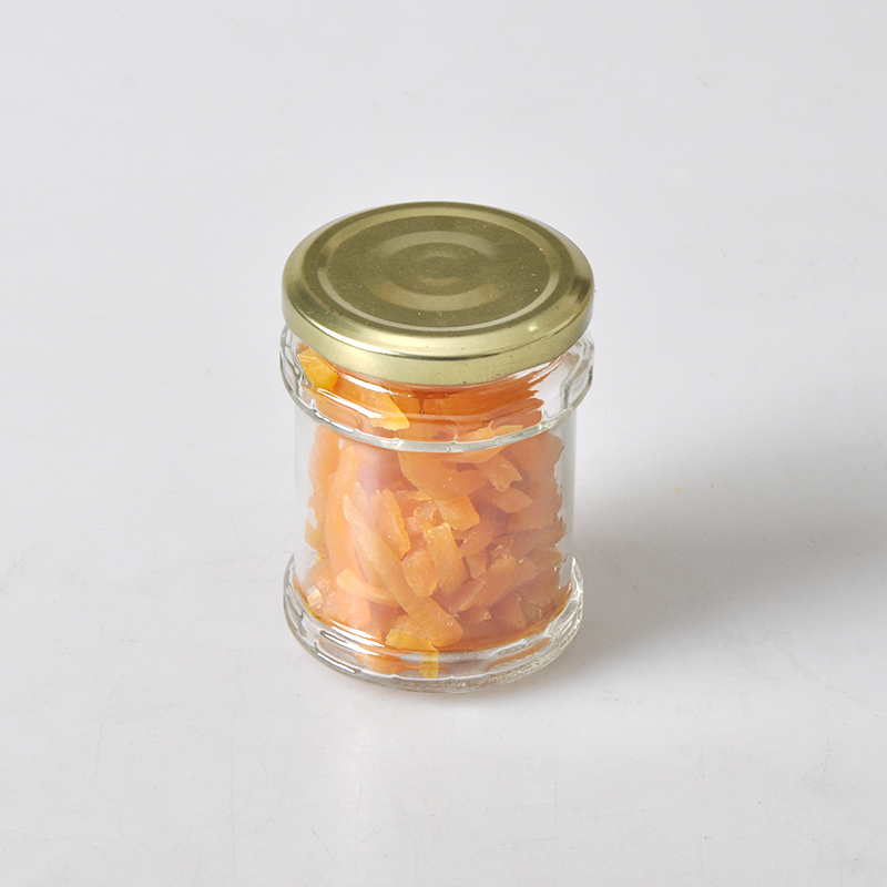 8oz smooth surface design glass mason jars with metal lid for jam and honey