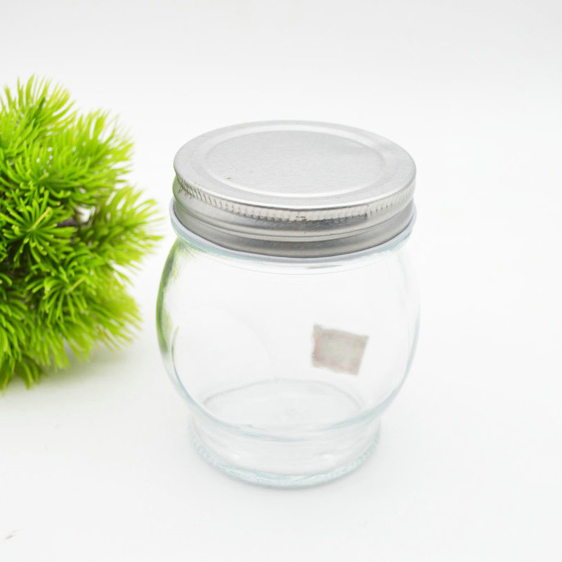9.3oz 280ml  Empty Clear GlassJar Food Storage Glass Jar with Lids for Canning