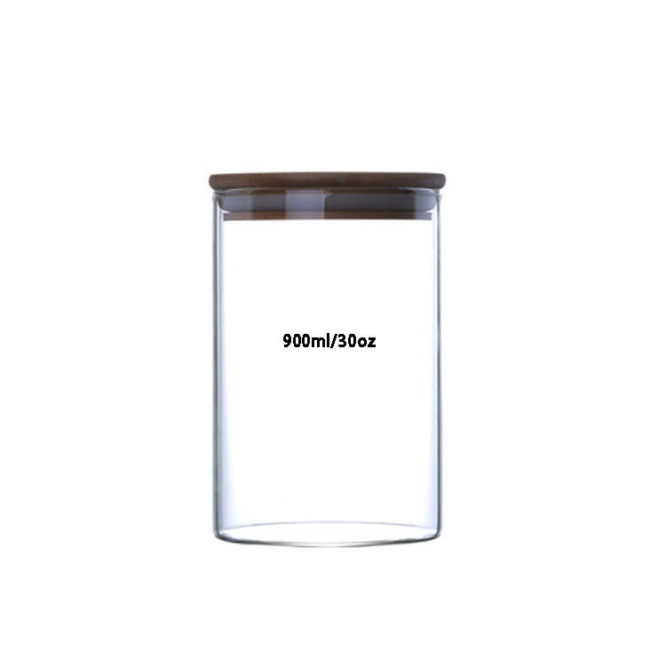 900ml/30oz bamboo food tea sugar coffee modern kitchen canister sets