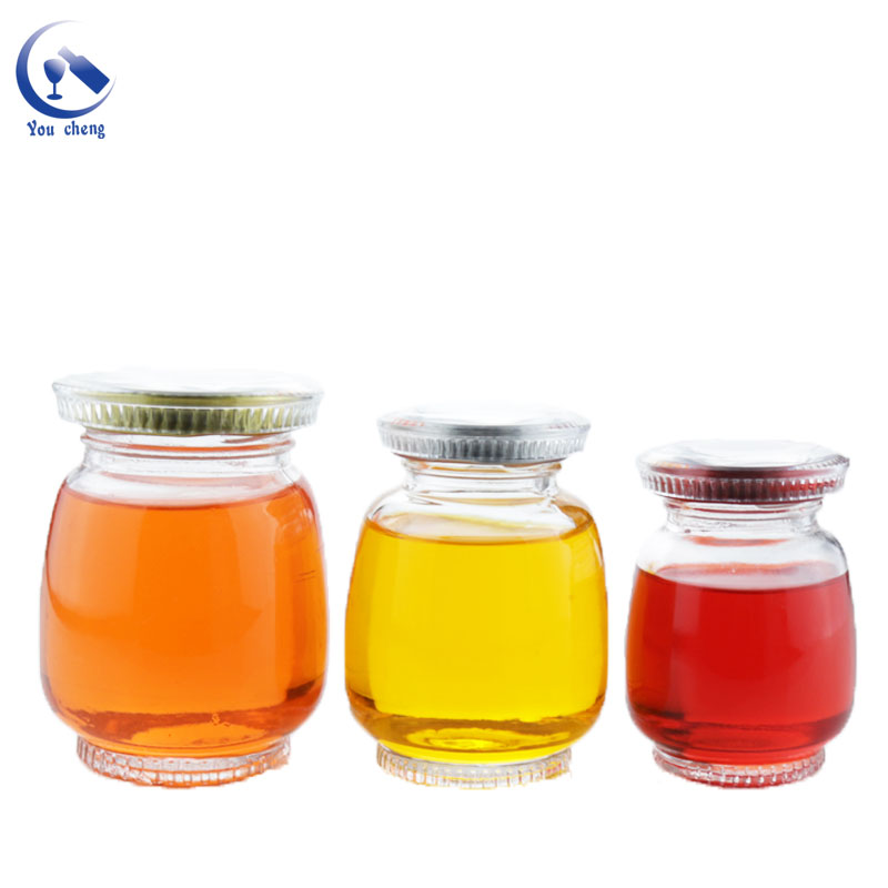 90ml 130ml 180ml Cylinder Glass Jar Honey Jars Glass Unique Honey Jar Glass