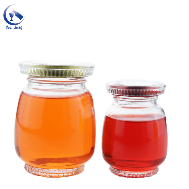 90ml 130ml 180ml Cylinder Glass Jar Honey Jars Glass Unique Honey Jar Glass