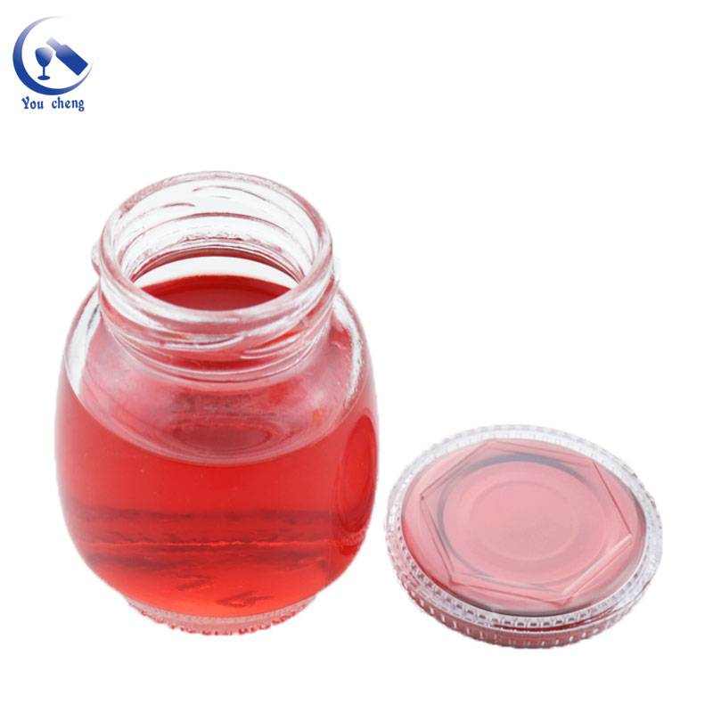 90ml 130ml 180ml Cylinder Glass Jar Honey Jars Glass Unique Honey Jar Glass
