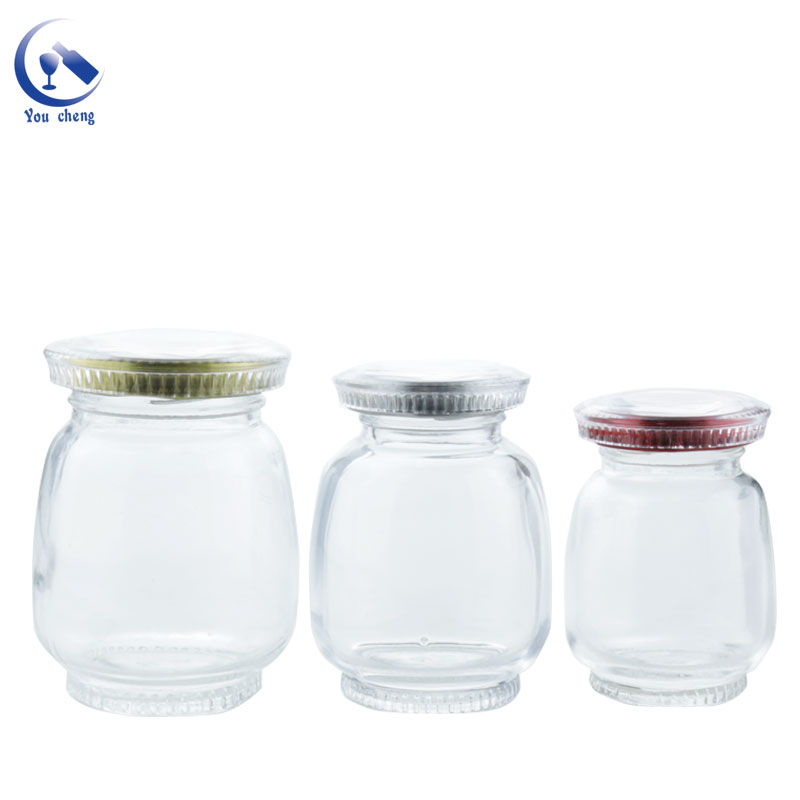 90ml 130ml 180ml Cylinder Glass Jar Honey Jars Glass Unique Honey Jar Glass