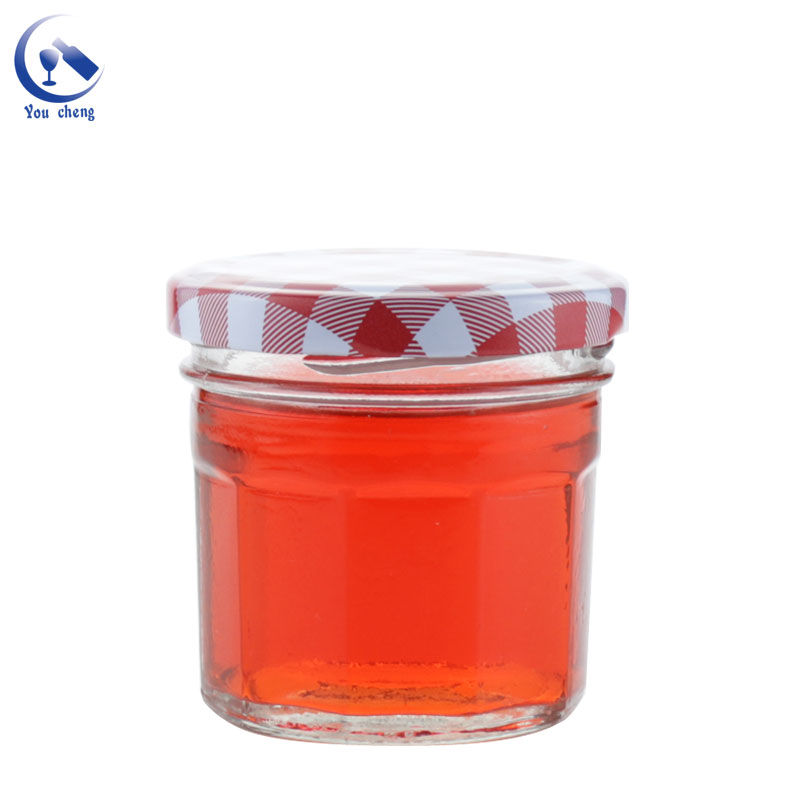90ml 130ml 500ml Glass Jar For Jam Candy Jars With Glass Lid Honey Jar Glass