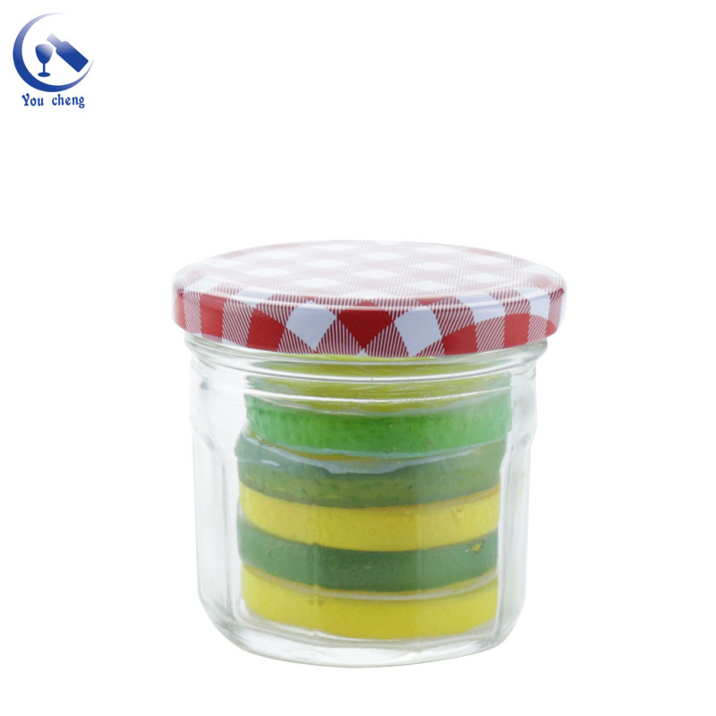 90ml 130ml 500ml Glass Jar For Jam Candy Jars With Glass Lid Honey Jar Glass