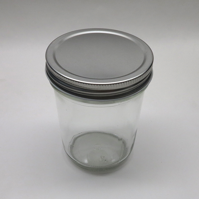 90ml 200ml 300ml 3oz 7oz 10oz glass mason jar with metal lid
