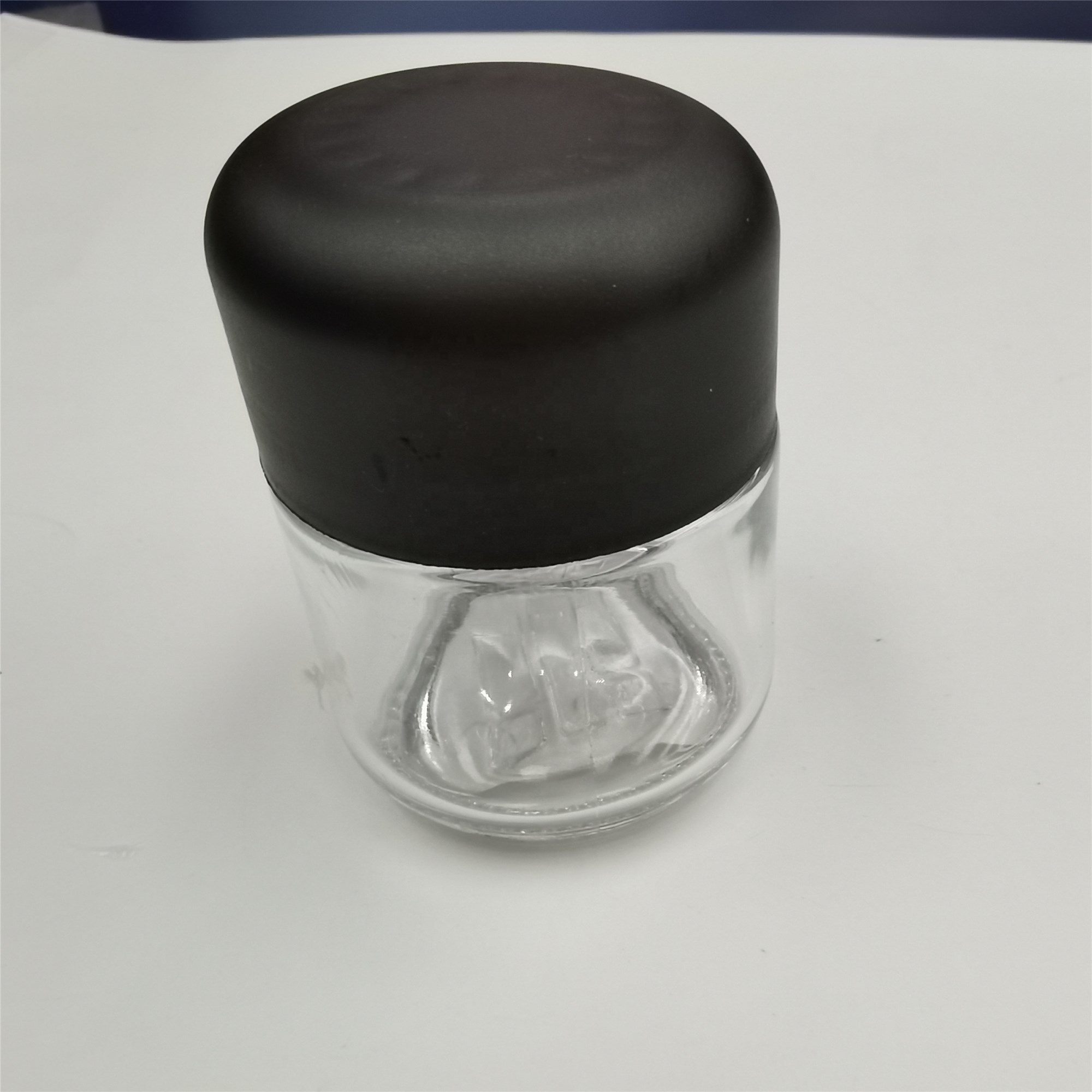 90ml 3OZ Clear Glass Jar With Children Resistant Lid For Oil Cosmetic