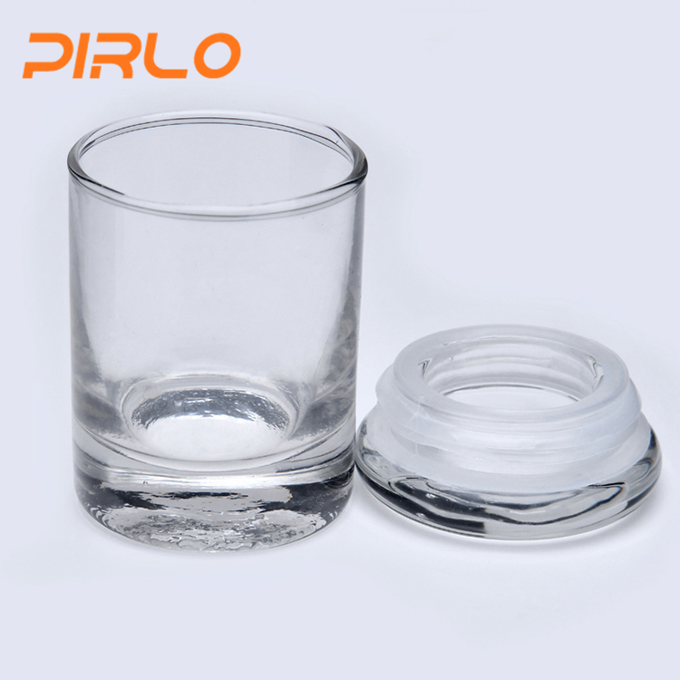 90ml good quality thick wall glass jar