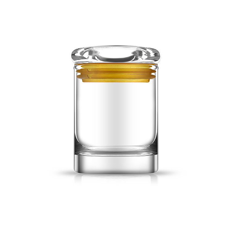 90ml high quality borosilicate glass jar for hemp cigar flowers/ weed/foods container