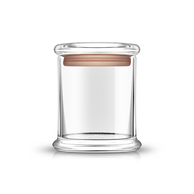 90ml high quality borosilicate glass jar for hemp cigar flowers/ weed/foods container